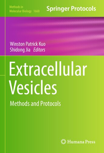 Extracellular Vesicles Methods and Protocols