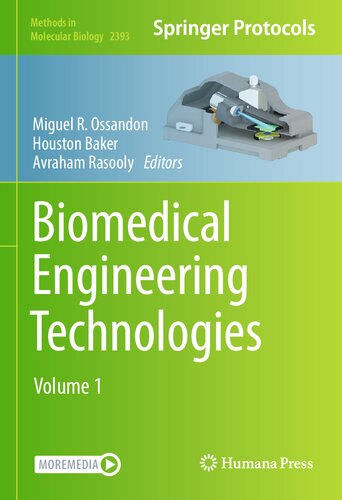 Biomedical Engineering Technologies Volume 1