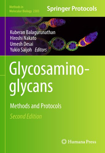 Glycosaminoglycans Methods and Protocols 2nd Edition