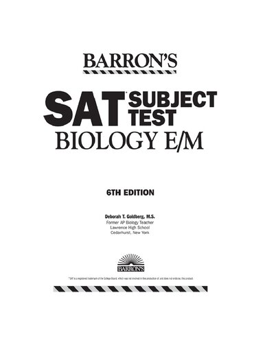 SAT subject test Biology E M 2017