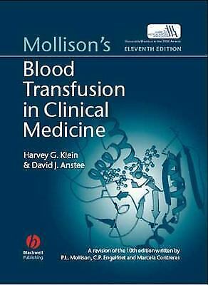 Mollison's Blood Transfusion in Clinical Medicine 12th Edition